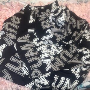 PUMA Monochrome Logo Skater Skirt